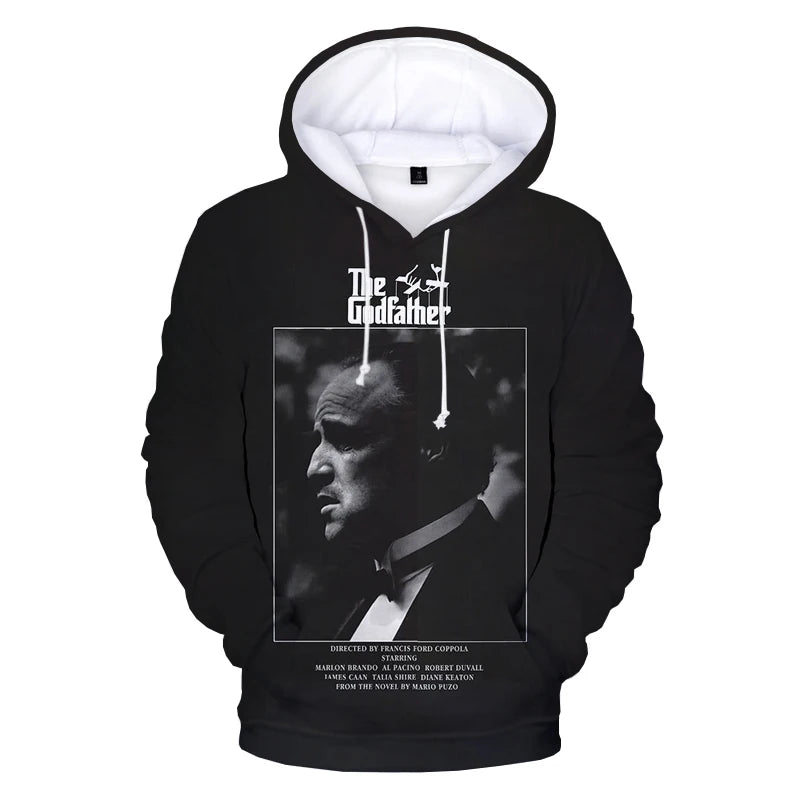 2021 the Godfather 3D Hoodies Men Women Fashion Casual Oversized Hooded Sweatshirts Uniex Harajuku Streetwear Cool Pullover