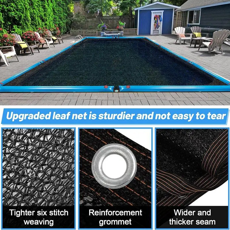 Pool Leaf Net Cover Leaf Netting for Inground Abov E Ground Rectangle Pools Pond Mesh Cover Catching Leaves Outdoor Sunshade