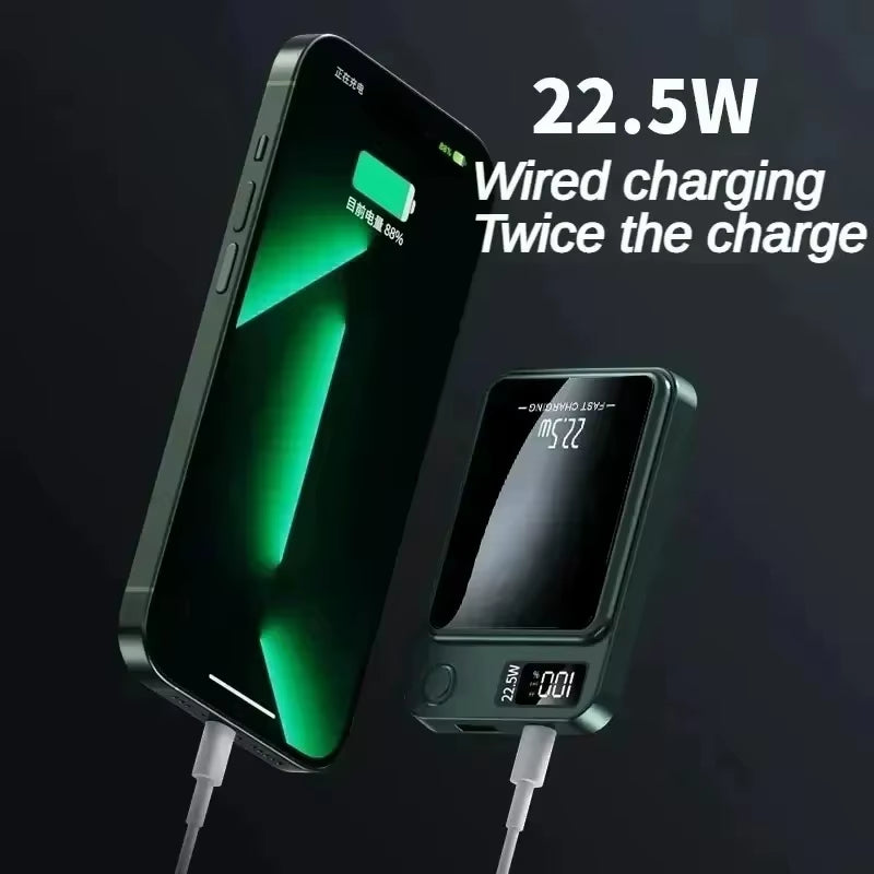2025 the Hottest Magnetic Power Bank Wireless Portable Charger Power Bank Wholesale Multifunctional Charger Power Bank 20000Mah