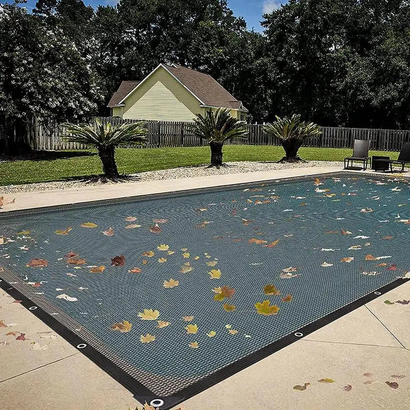 Pool Leaf Net Cover Leaf Netting for Inground Abov E Ground Rectangle Pools Pond Mesh Cover Catching Leaves Outdoor Sunshade