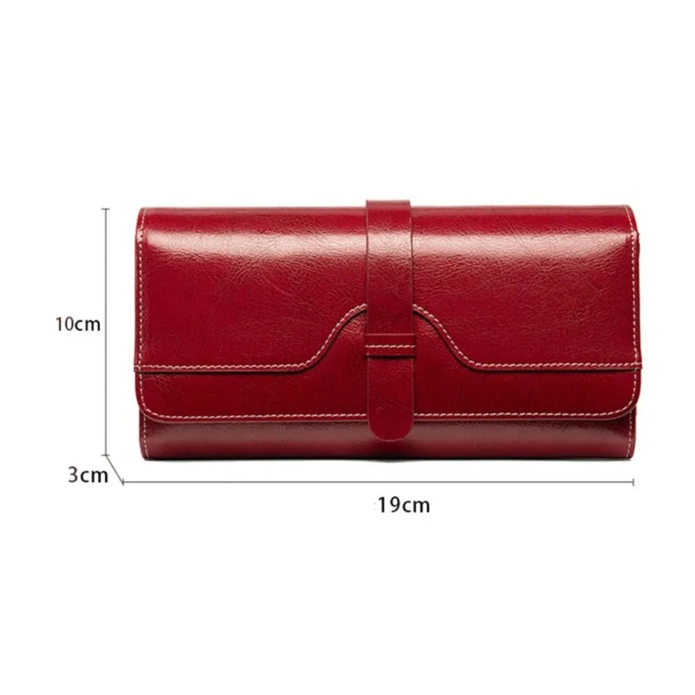 Luxury Designer Women'S Wallets Long Handbags RFID Card Holder Wallet for Women Genuine Leather Purses High Quality Female Purse
