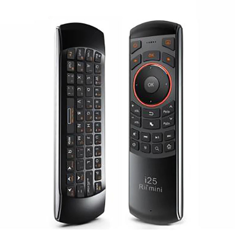 I25 2.4G Mini Wirless Air Mouse Keyboard with IR Remote Control PC Teclado for Tablet Smart Android TV Box