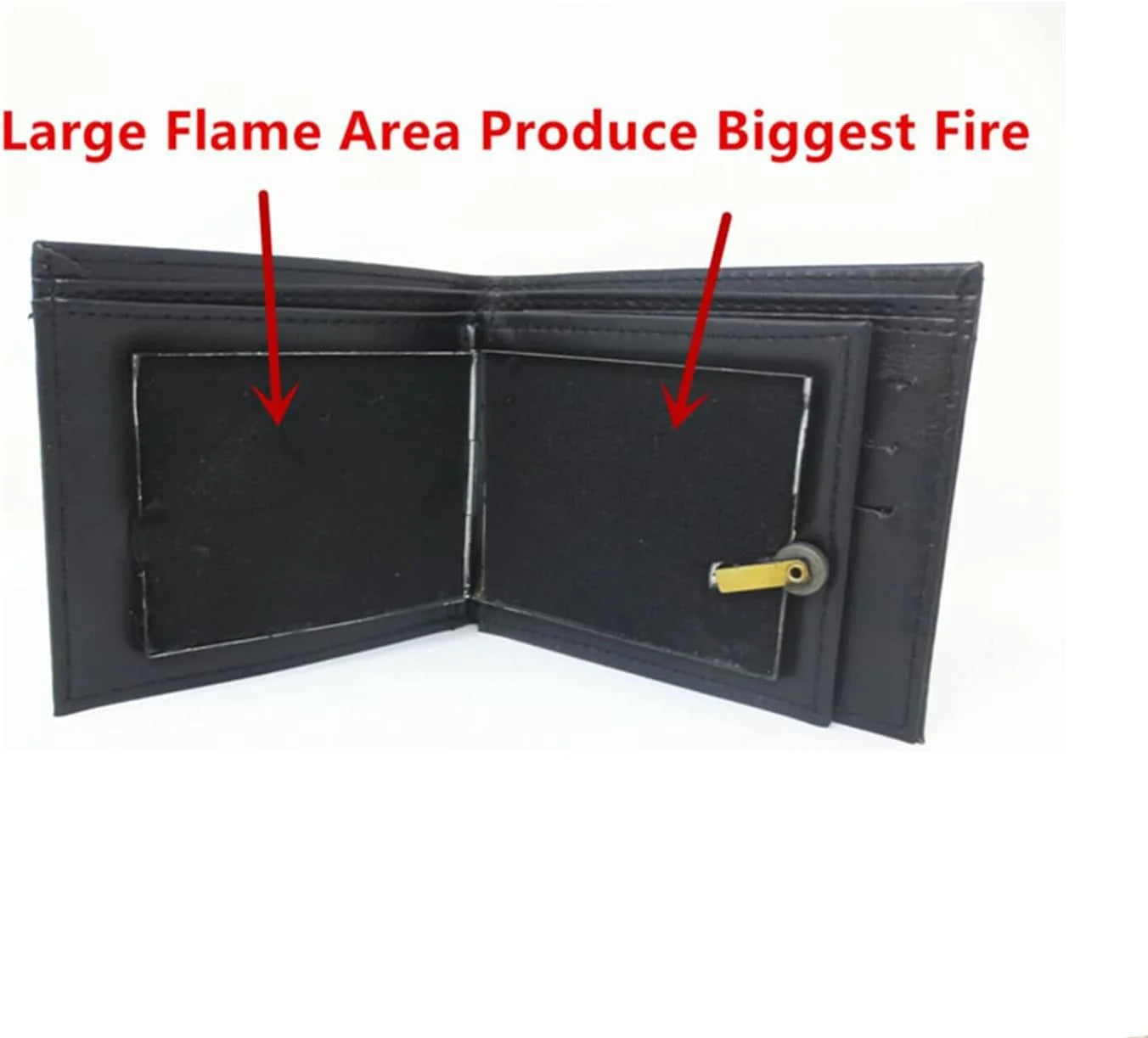 Magic Trick Fire Flaming Wallet, Leather, Inconceivable Street Show Prop, Prank, Magician Wallets, Close-Up Magic, Pros, Professional Cool Tricks