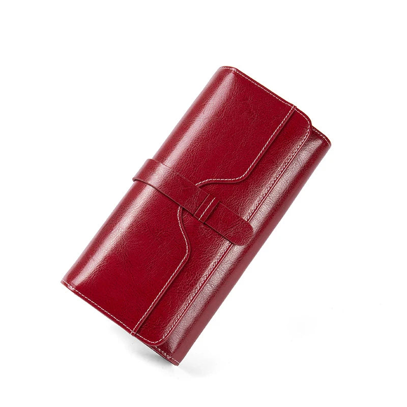 Luxury Designer Women'S Wallets Long Handbags RFID Card Holder Wallet for Women Genuine Leather Purses High Quality Female Purse