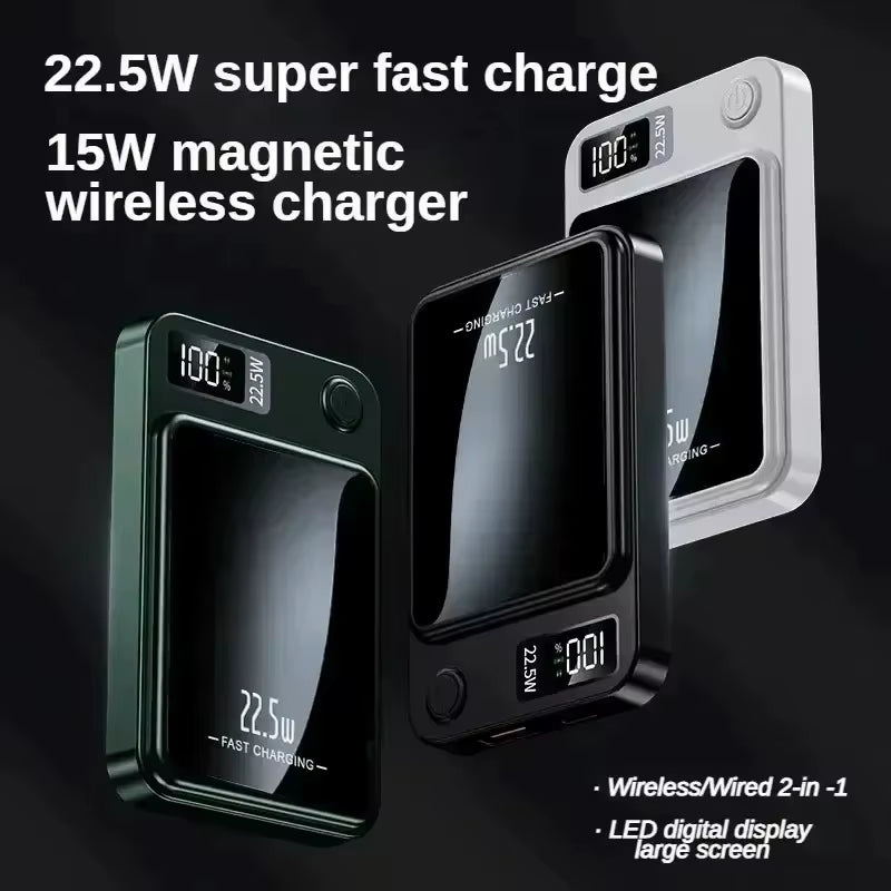 2025 the Hottest Magnetic Power Bank Wireless Portable Charger Power Bank Wholesale Multifunctional Charger Power Bank 20000Mah