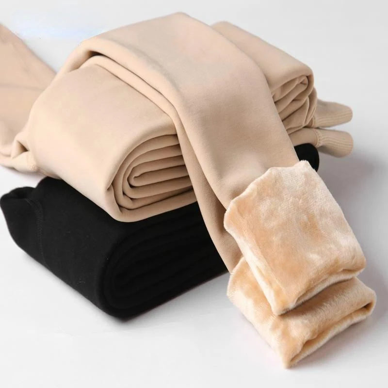 Winter Leggings for Women Warm Leggings Solid Color Velvet Leggins High Waist Leggings Stretchy Leggings